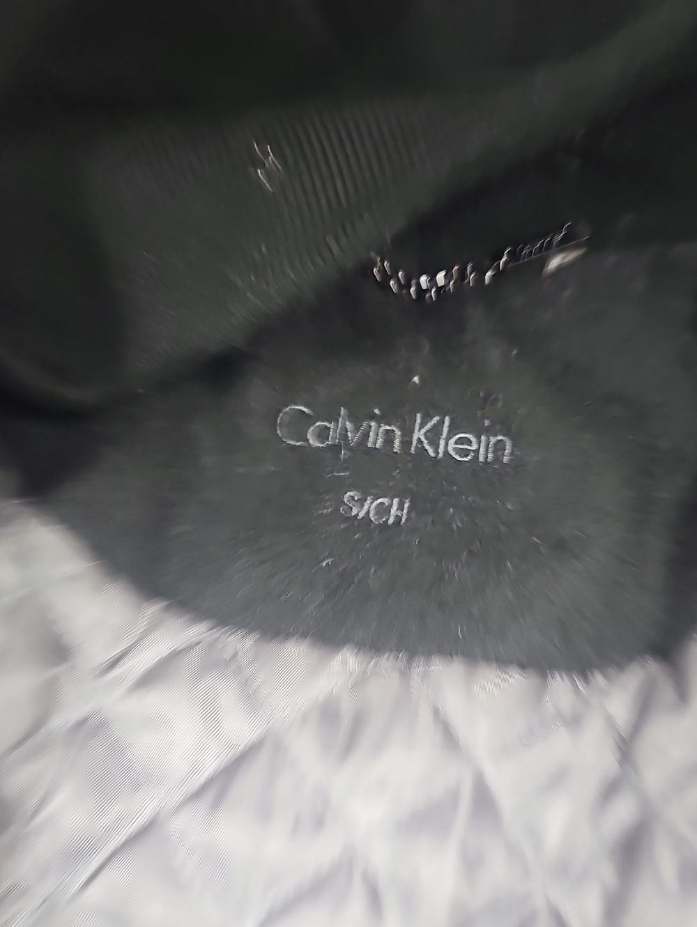 Calvin Klein Quilted Jacket in Shiny Gray